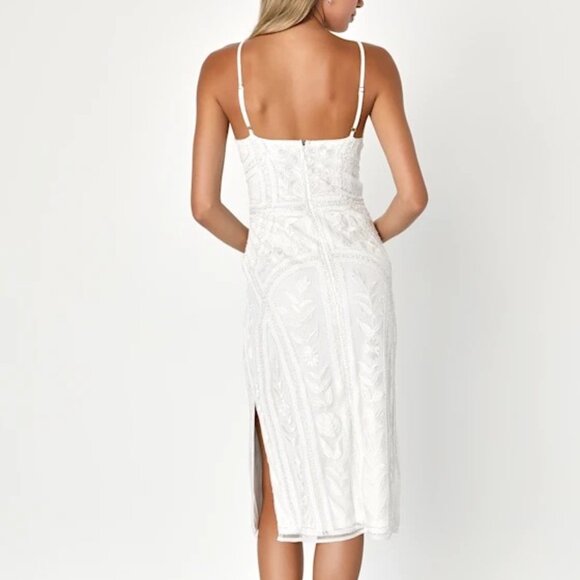 Lulus White Sequin Dress - Picture 2 of 8